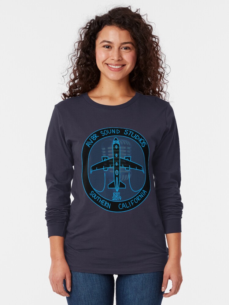 Thumbnail 2 of 5, Long Sleeve T-Shirt, Av8r Sound Studios Collection designed and sold by SquawkIdent.