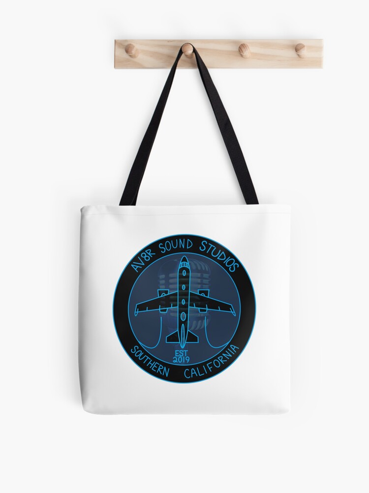 Thumbnail 1 of 2, Tote Bag, Av8r Sound Studios Collection designed and sold by SquawkIdent.