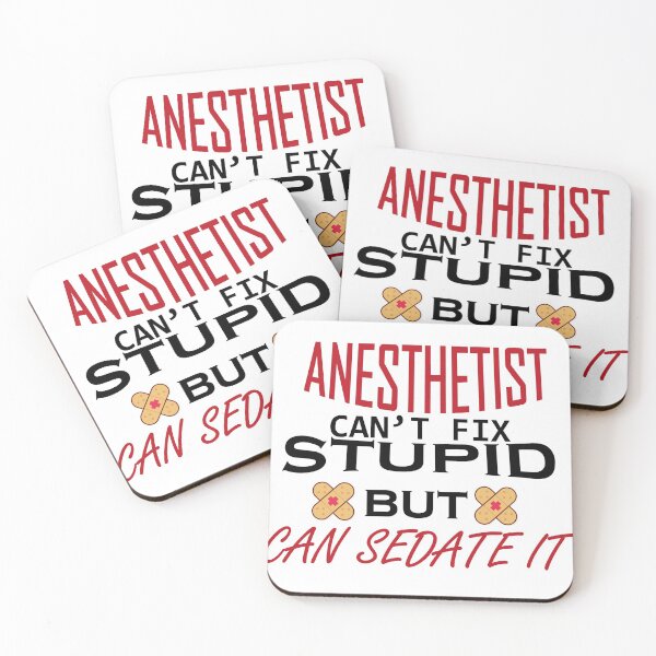 Item preview, ANESTHETIST NURSE can't fix stupid but can sedate it , best nurse, shirts for nurse, nurse quotes, nurses gift designed and sold by Castore design.