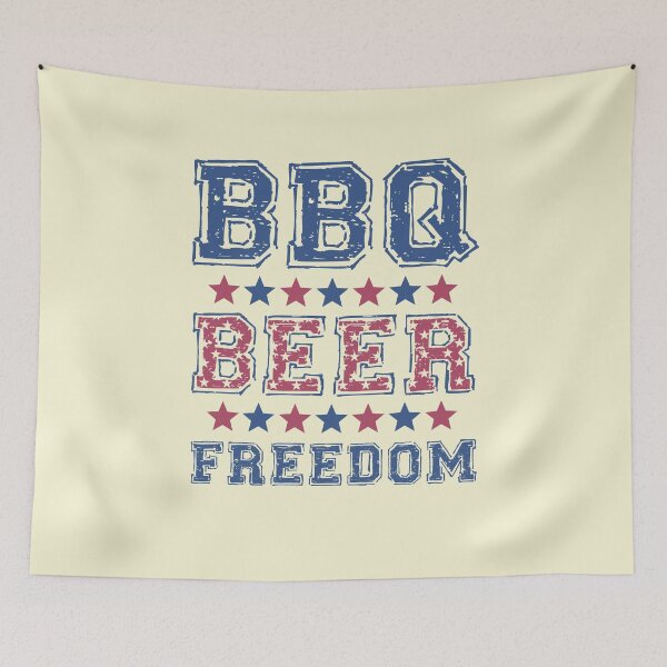 Item preview, BBQ, Beer and Freedom designed and sold by HappySchnapper.
