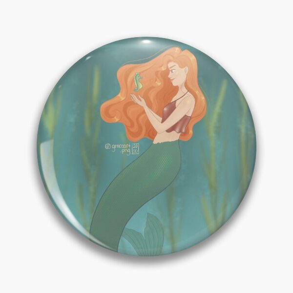 Item preview, Mermaid with her Seahorse Friend designed and sold by Grace Denis.