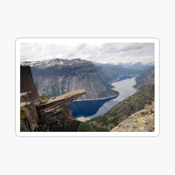 Item preview, View On Trolltunga and Mountain Landscape, Norway designed and sold by studio838.