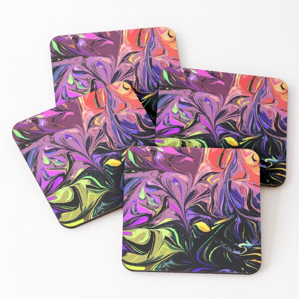 Item preview, Digital Illustration Colorful Abstract Psychedelic Pattern designed and sold by ShopieHome.