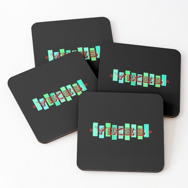 Item preview, Yikes - Fun Modern Typographic Design (black) designed and sold by Davey's Designs.
