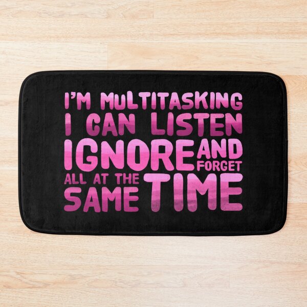 Item preview, I’m multitasking funny Quote - Watercolor Pink Palette designed and sold by Squarebird.