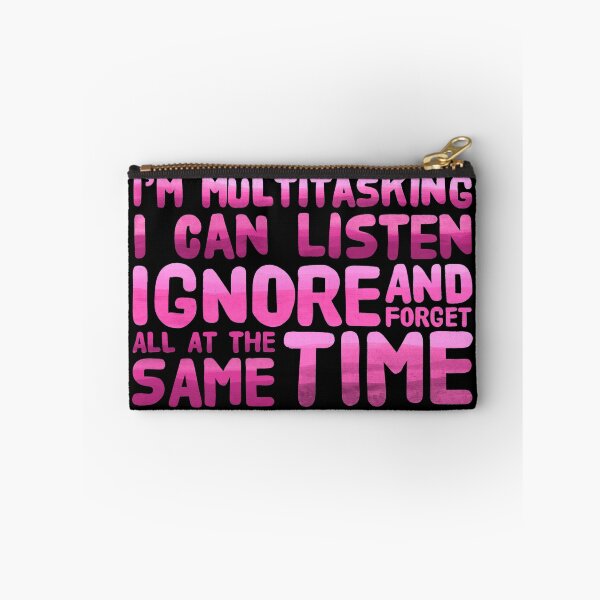 Item preview, I’m multitasking funny Quote - Watercolor Pink Palette designed and sold by Squarebird.