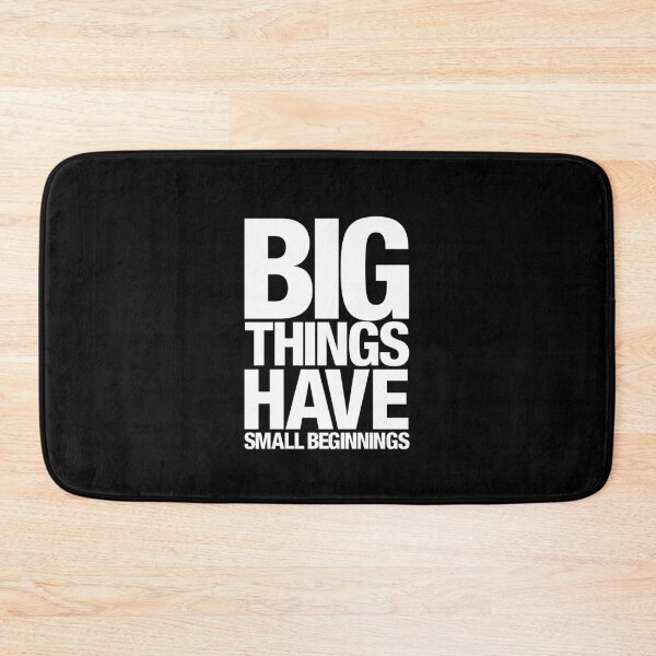 Item preview, Big Things Have Small Beginnings (White Text) designed and sold by lemontee.