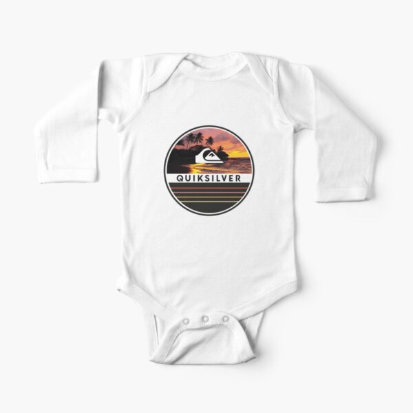 Sunset Beach Holiday Surf Merch Body de manga larga para bebé