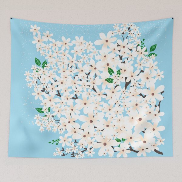 Item preview, Spring in Jeju Island_Blue Background designed and sold by leBoosh-Designs.