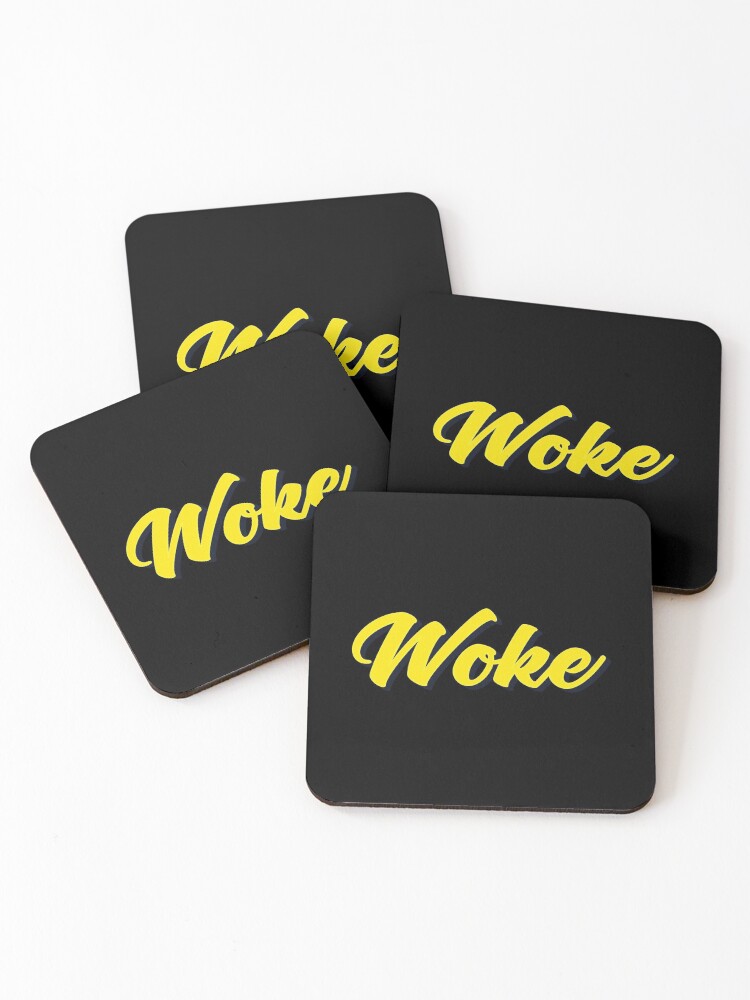 Thumbnail 1 of 5, Coasters (Set of 4), Woke designed and sold by ProjectX23.