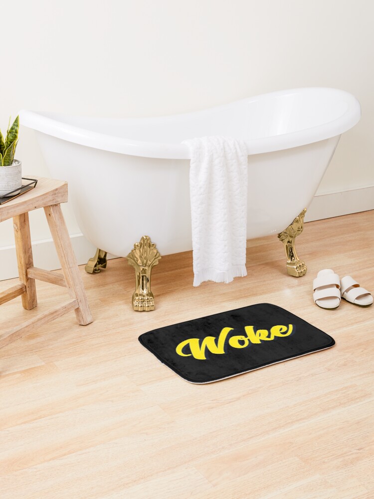Thumbnail 2 of 6, Bath Mat, Woke designed and sold by ProjectX23.