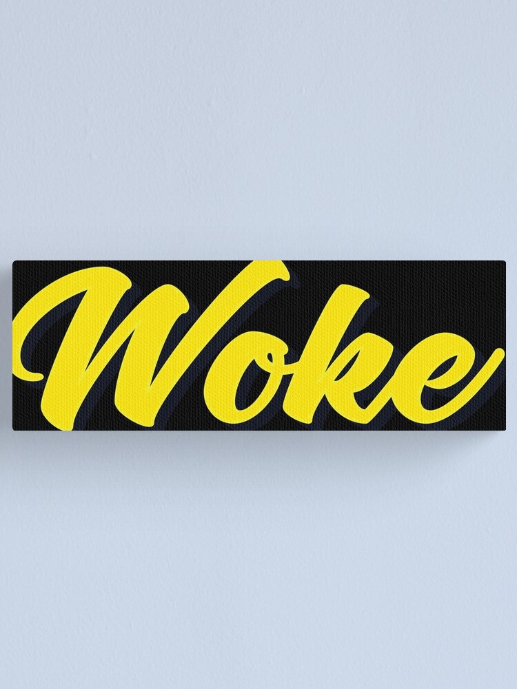 Thumbnail 1 of 3, Canvas Print, Woke designed and sold by ProjectX23.