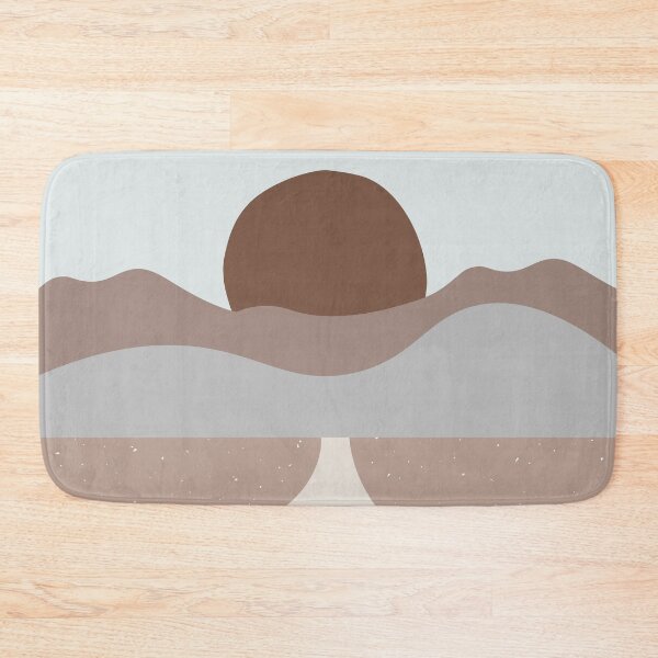 Item preview, Boho Abstract Art Landscape Sunset Mountains Design designed and sold by zedonee.