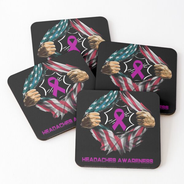 Item preview, Headaches Awareness American Flag designed and sold by ArangoaStore.
