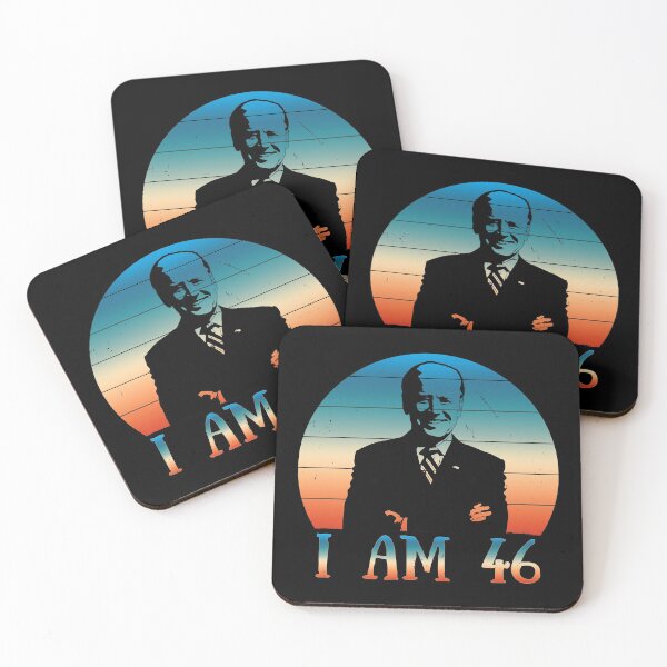 Item preview, Joe Biden, I Am 46 (Vintage Classic Retro Style - Distressed Grunge Look - Sunny Sunset Design) designed and sold by SassyClassyMe.