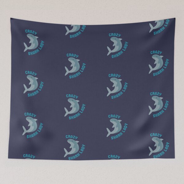 Item preview, Crazy Shark Lady designed and sold by FitFabFunny.