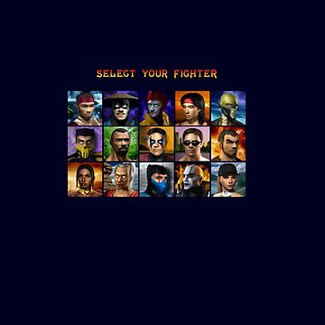 Mortal Kombat 4 Gold - Character Select  Sticker for Sale by MammothTank