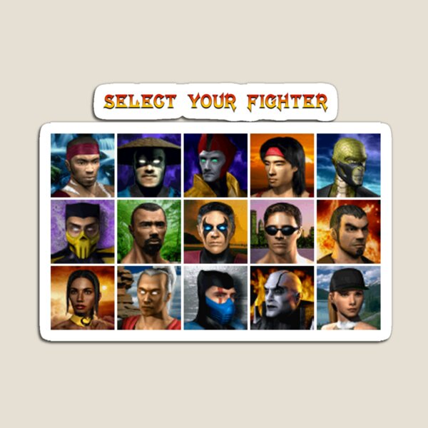 Mortal Kombat 4 Gold - Character Select  Sticker for Sale by MammothTank