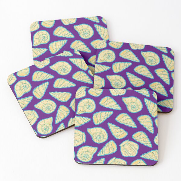 Item preview, Beautiful Line Art Seashells Seamless Surface Pattern Design designed and sold by ZaryaKiqo.