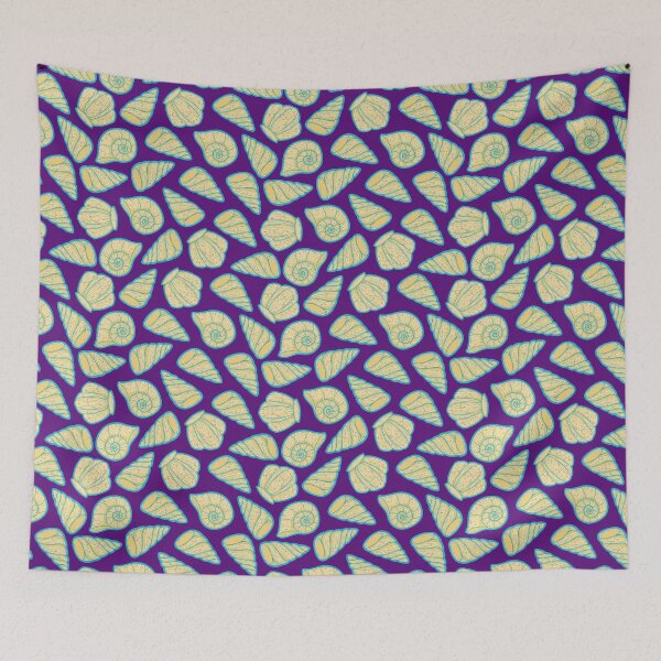 Item preview, Beautiful Line Art Seashells Seamless Surface Pattern Design designed and sold by ZaryaKiqo.