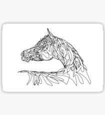 Doodle Horse - Arabian Sticker