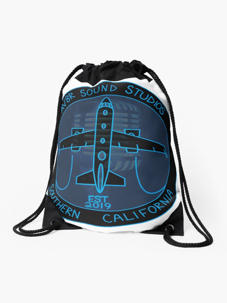Thumbnail 1 of 3, Drawstring Bag, Av8r Sound Studios Collection designed and sold by SquawkIdent.