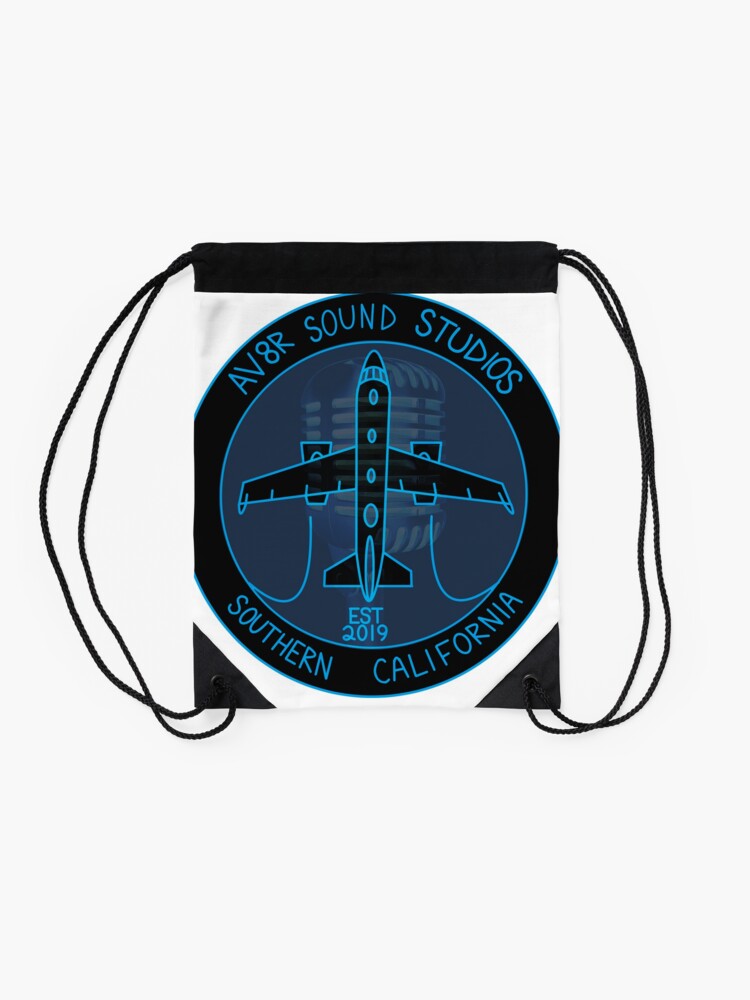 Thumbnail 2 of 3, Drawstring Bag, Av8r Sound Studios Collection designed and sold by SquawkIdent.