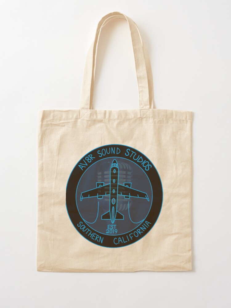 Thumbnail 2 of 5, Tote Bag, Av8r Sound Studios Collection designed and sold by SquawkIdent.