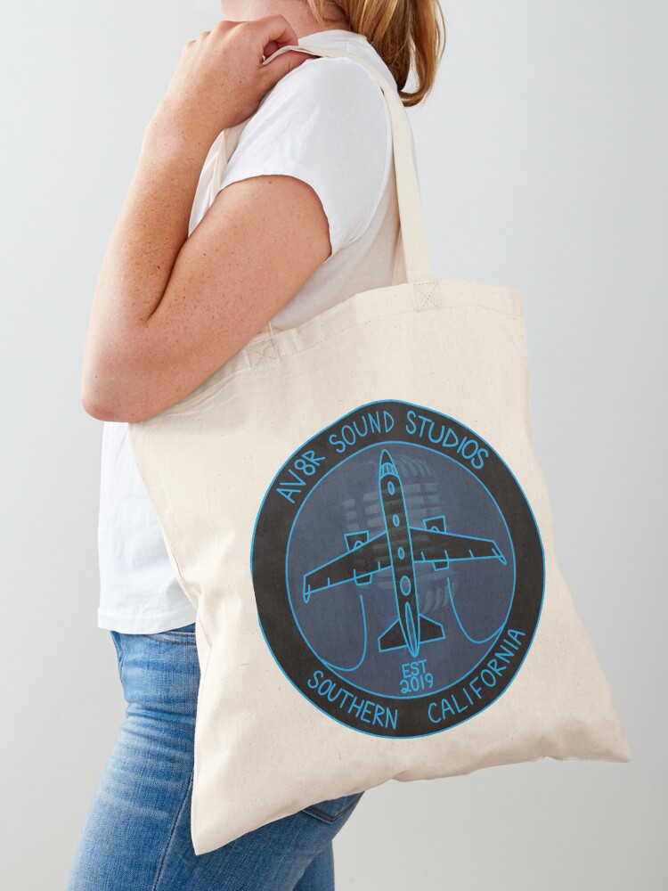 Thumbnail 1 of 5, Tote Bag, Av8r Sound Studios Collection designed and sold by SquawkIdent.