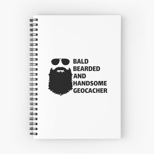 Item preview, Geocaching / Bald bearded and handsome geocacher designed and sold by portrait4you.