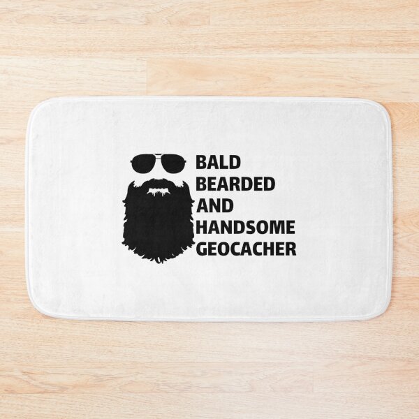 Item preview, Geocaching / Bald bearded and handsome geocacher designed and sold by portrait4you.