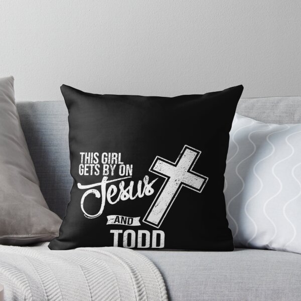 Item preview, This Girl Gets By On Jesus and Todd Religious Todds designed and sold by mcinnesstore.
