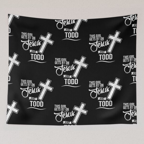 Item preview, This Girl Gets By On Jesus and Todd Religious Todds designed and sold by mcinnesstore.