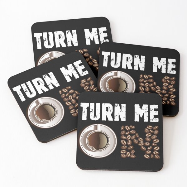 Item preview, Coffee Lovers Gift for Her or for Him - Turn Me On - Vintage Design - Funny Coffee Lover Gift Tees for Women and Men designed and sold by WG-Factory.