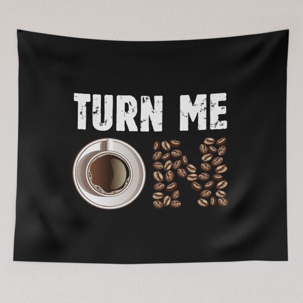 Item preview, Coffee Lovers Gift for Her or for Him - Turn Me On - Vintage Design - Funny Coffee Lover Gift Tees for Women and Men designed and sold by WG-Factory.