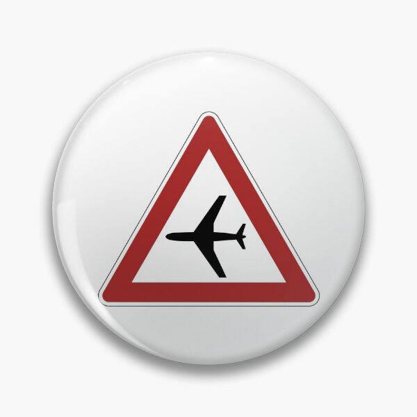 Item preview, Airplane Warning Sign designed and sold by jetmike.