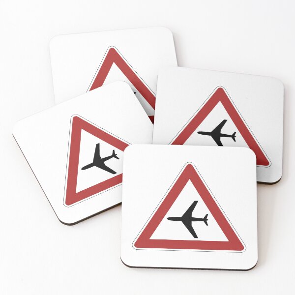 Item preview, Airplane Warning Sign designed and sold by jetmike.