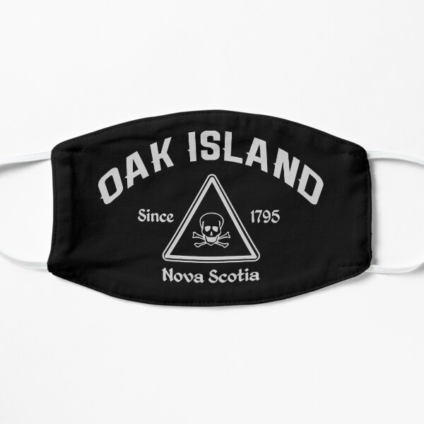 Oak Island Since 1795 Treasure Hunter Knights Templar Mystery Nova Scotia Flat Mask