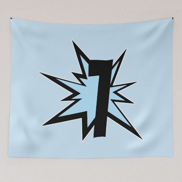 Item preview, 7th Anniversary in Light Blue Number 7 as a Comic Seven - Numbers Gifts Age and Date designed and sold by MadandMean.
