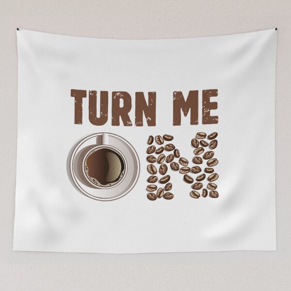 Item preview, Turn Me On - Funny Saying Coffee Lovers Gift for Her or for Him - Vintage Design - Funny Coffee Lover Gift Tees for Women and Men designed and sold by WG-Factory.
