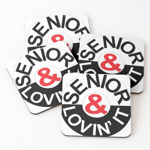 Item preview, Senior & Lovin' It (Black Down) designed and sold by JockArts.