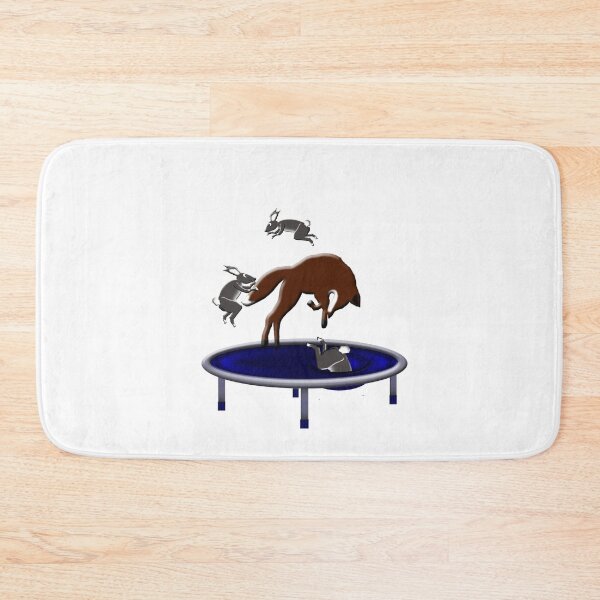 Item preview, trampolining fox and rabbits designed and sold by gruntpig.