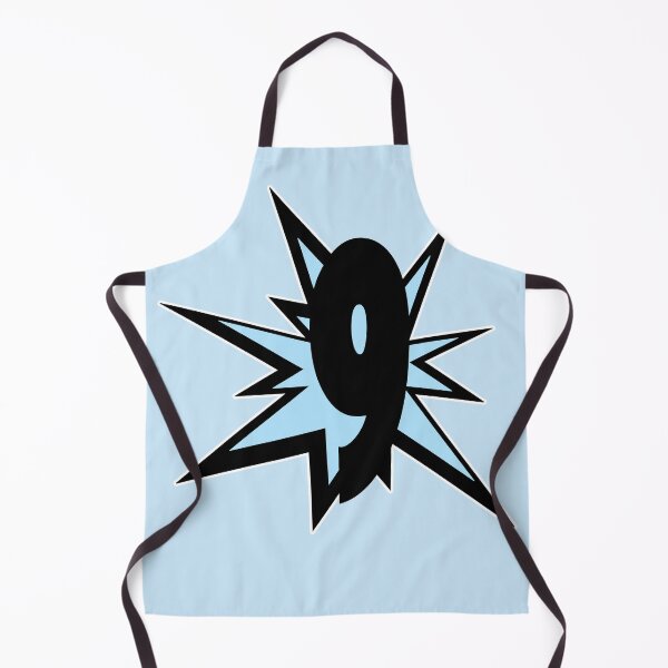Item preview, Nine number 9 in light blue designed and sold by MadandMean.