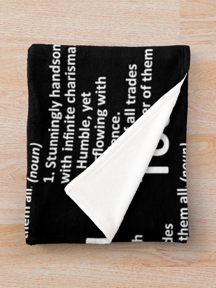 "TODD Definition Personalized Name Funny Birthday Gift Idea" Throw Blanket by mcinnesstore