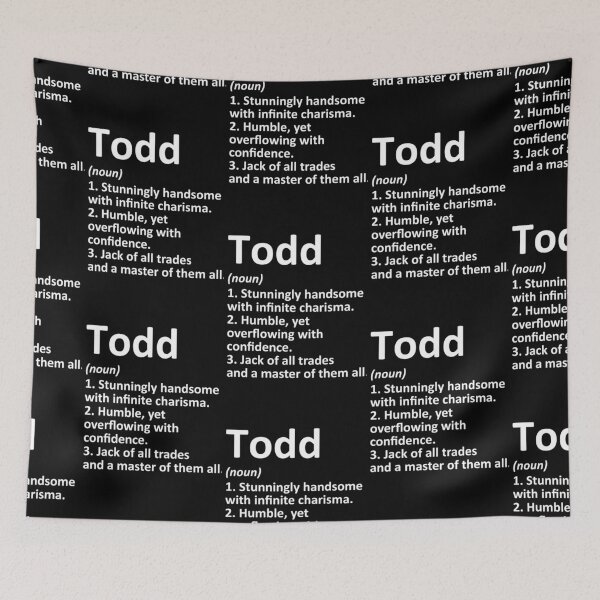 Item preview, TODD Definition Personalized Name Funny Birthday Gift Idea designed and sold by mcinnesstore.