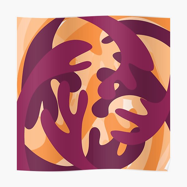 Blob Art Posters Redbubble