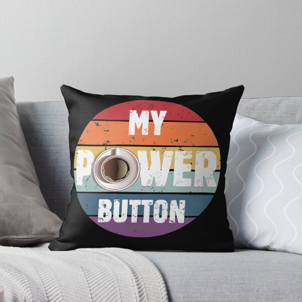 Item preview, Funny Saying My Power Button - Coffee Lovers Gift for Her or Him Vintage - Funny Coffee Lover Gift Tees for Women and Men designed and sold by WG-Factory.