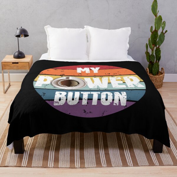Item preview, Funny Saying My Power Button - Coffee Lovers Gift for Her or Him Vintage - Funny Coffee Lover Gift Tees for Women and Men designed and sold by WG-Factory.