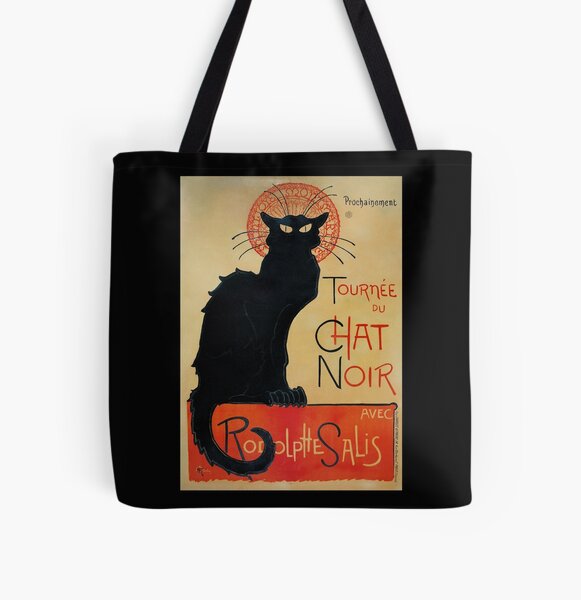 Le Chat Noir Tote bag doublé