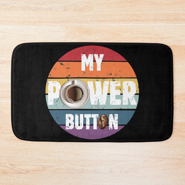 Item preview, Coffee Lovers Gift for Her or Him - Funny Saying My Power Button - Retro Vintage Design - Funny Coffee Lover Gift Tees for Women and Men designed and sold by WG-Factory.